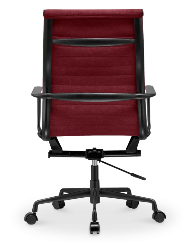 Cavel CD 119 Bureaustoel Rood Linnen | Zwart Frame