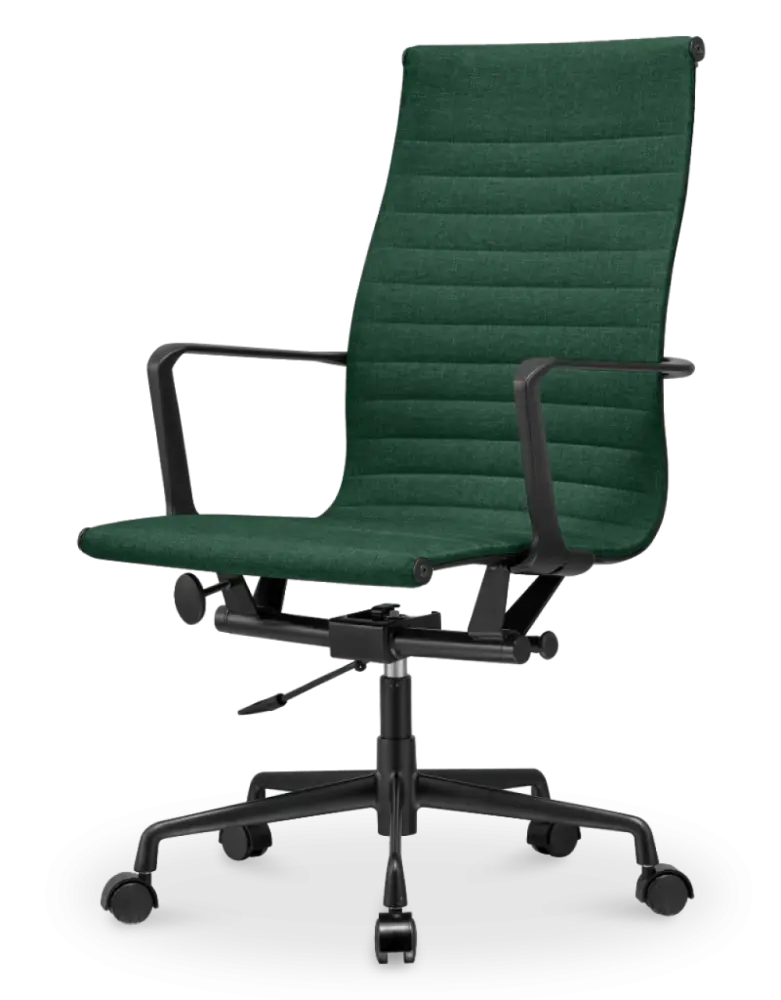 Cavel CD 119 Bureaustoel Groen Linnen | Zwart Frame