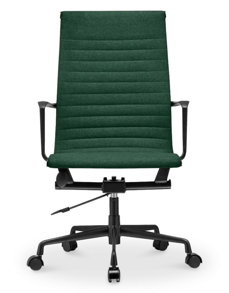 Cavel CD 119 Bureaustoel Groen Linnen | Zwart Frame