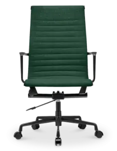 Cavel CD 119 Bureaustoel Groen Linnen | Zwart Frame