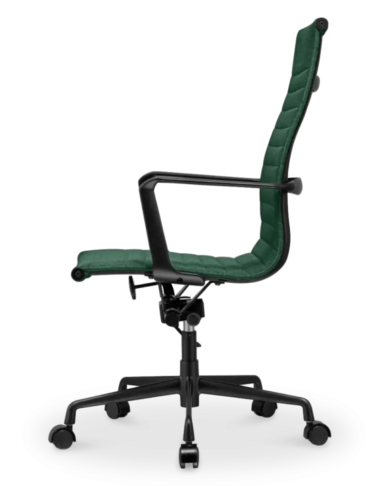 Cavel CD 119 Bureaustoel Groen Linnen | Zwart Frame
