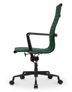 Cavel CD 119 Bureaustoel Groen Linnen | Zwart Frame