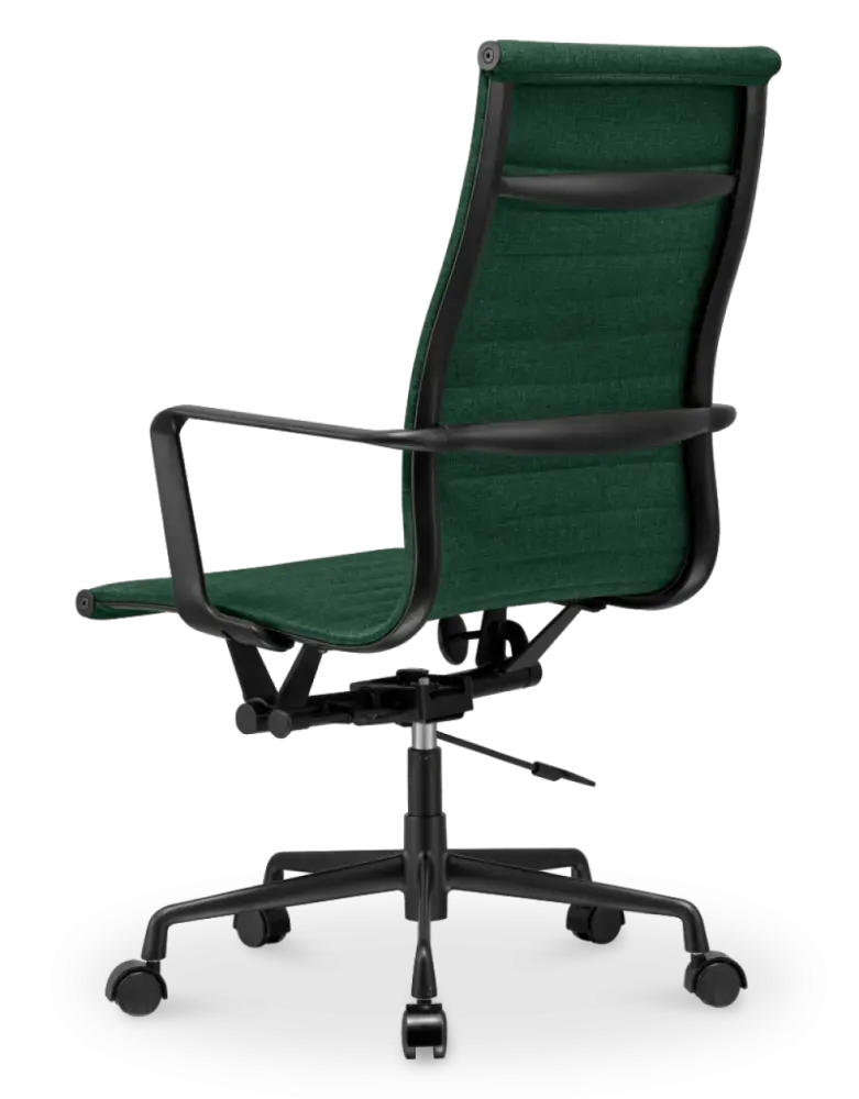 Cavel CD 119 Bureaustoel Groen Linnen | Zwart Frame