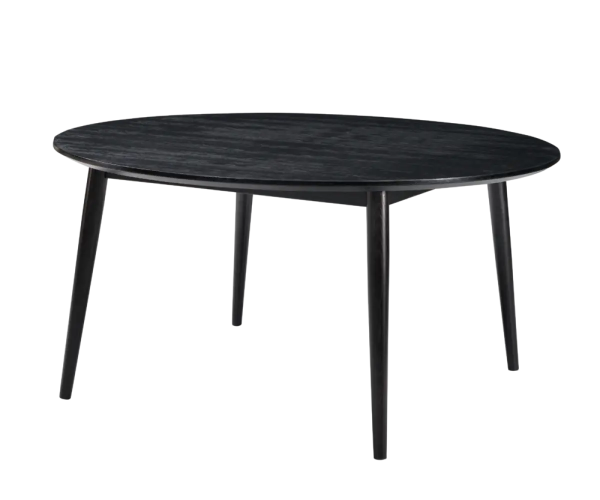 Eettafel Haner Rond Zwart Essen Groot