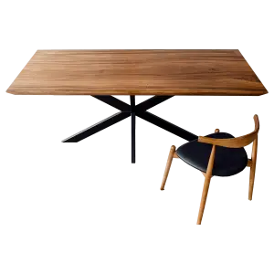 Cavel Rechthoekige Notenhouten Tafel