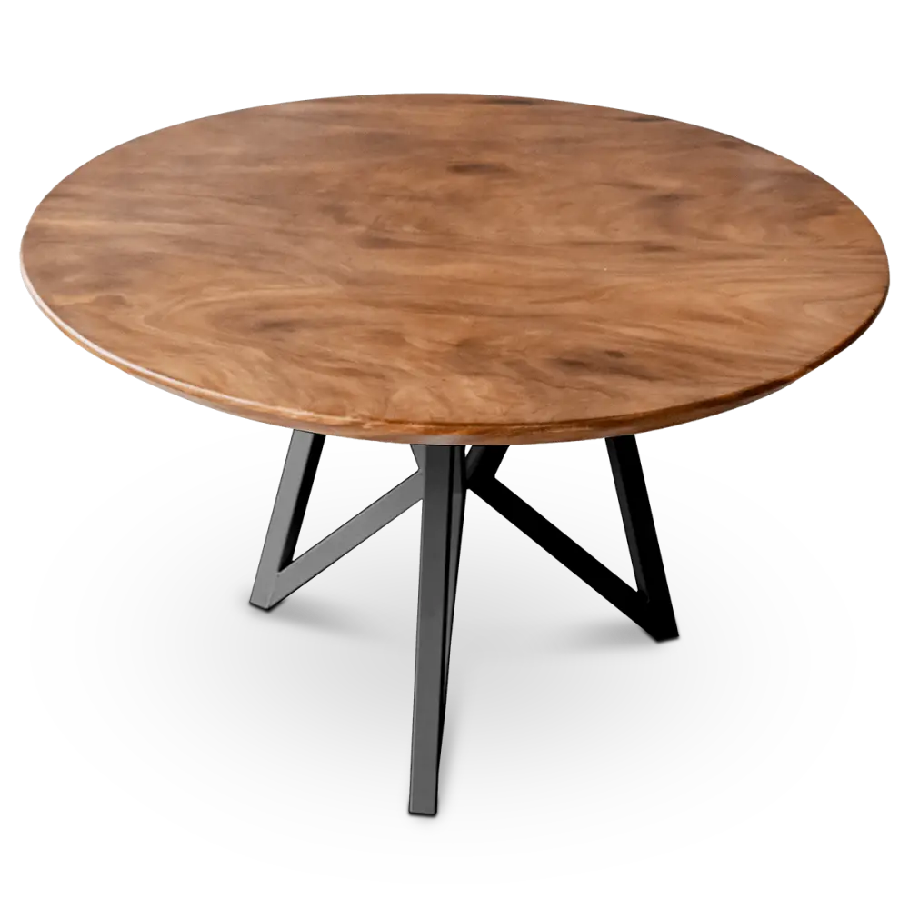 Cavel Ronde Notenhouten Tafel