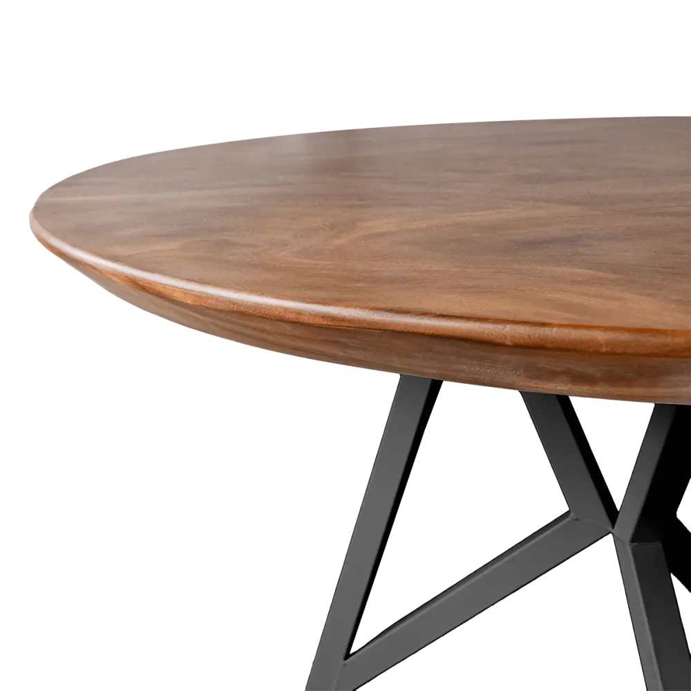 Cavel Ronde Notenhouten Tafel