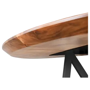 Cavel Ronde Notenhouten Tafel