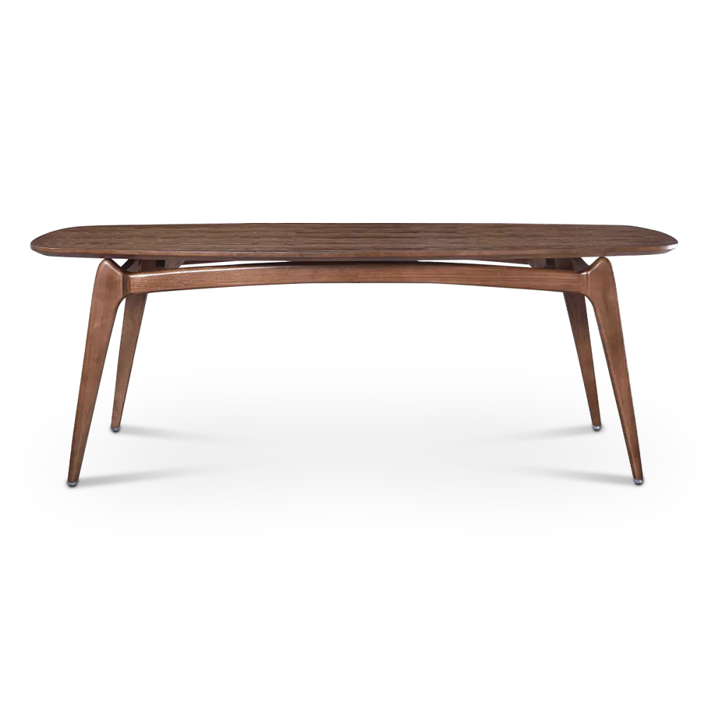 Eettafel Japandi Deens Ovaal Walnoot