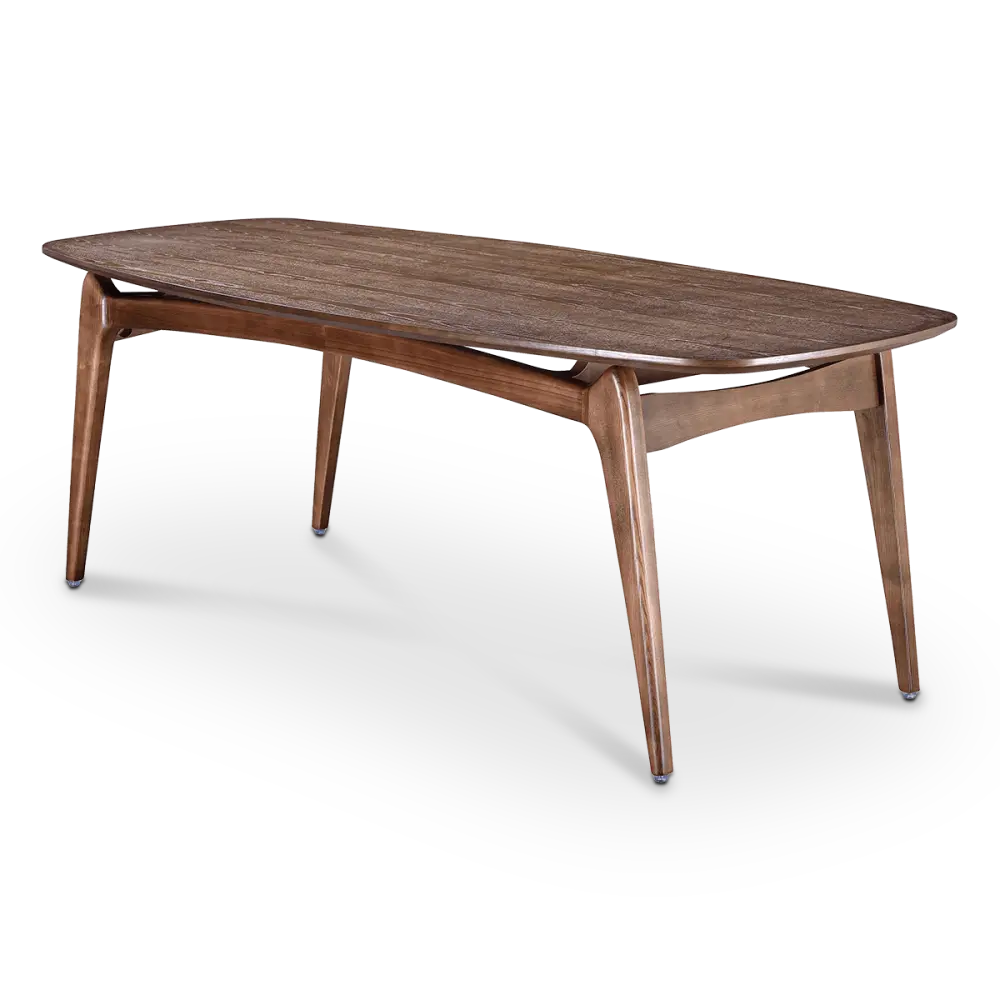 Eettafel Japandi Deens Ovaal Walnoot