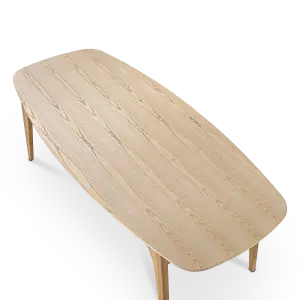Eettafel Japandi Deens Ovaal Eiken