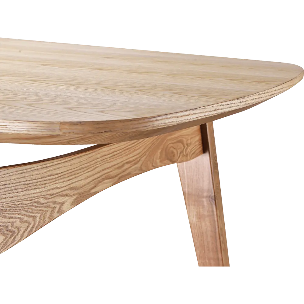 Eettafel Japandi Deens Ovaal Eiken