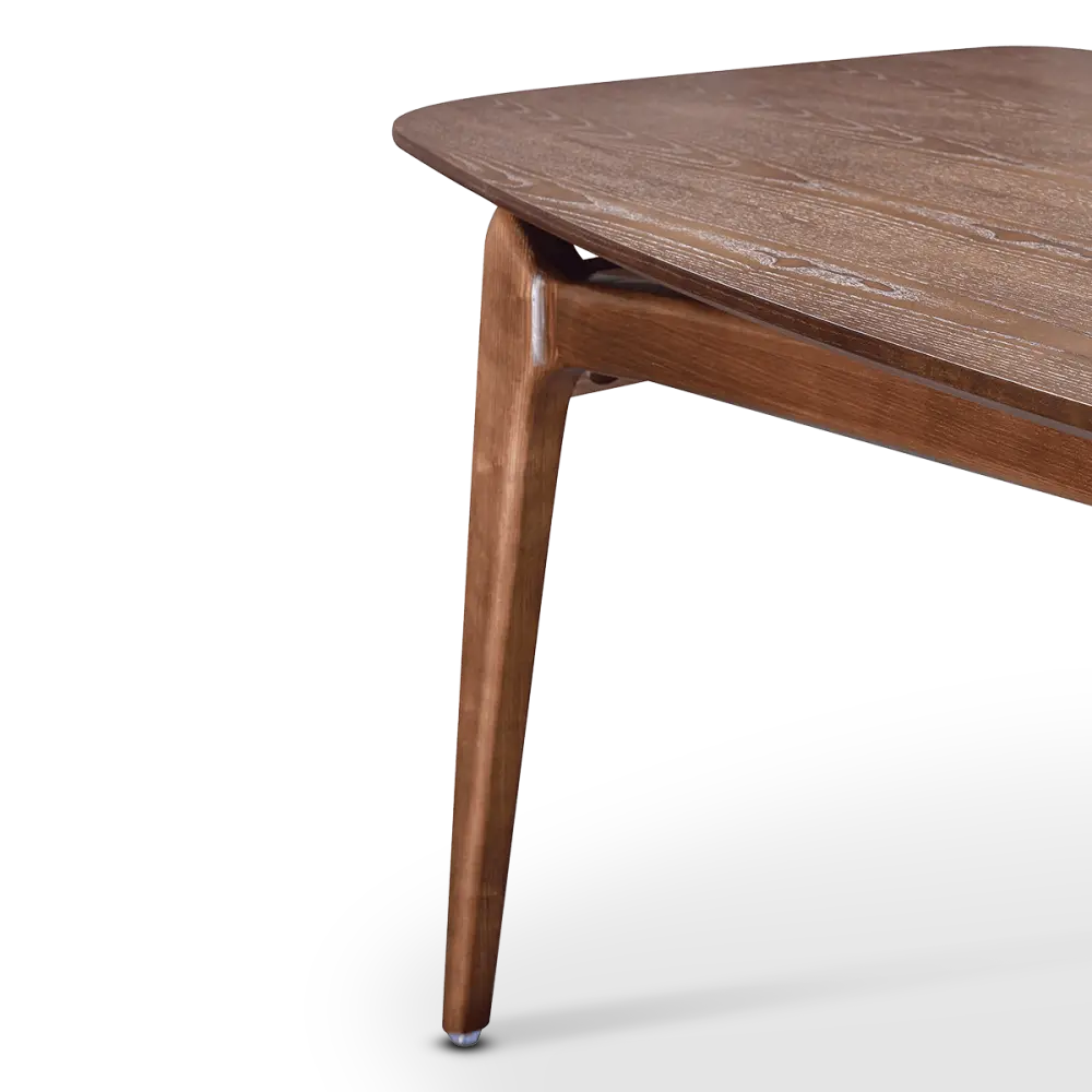 Eettafel Japandi Deens Ovaal Walnoot