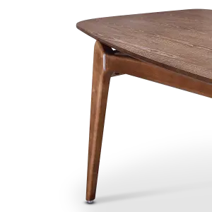 Eettafel Japandi Deens Ovaal Walnoot