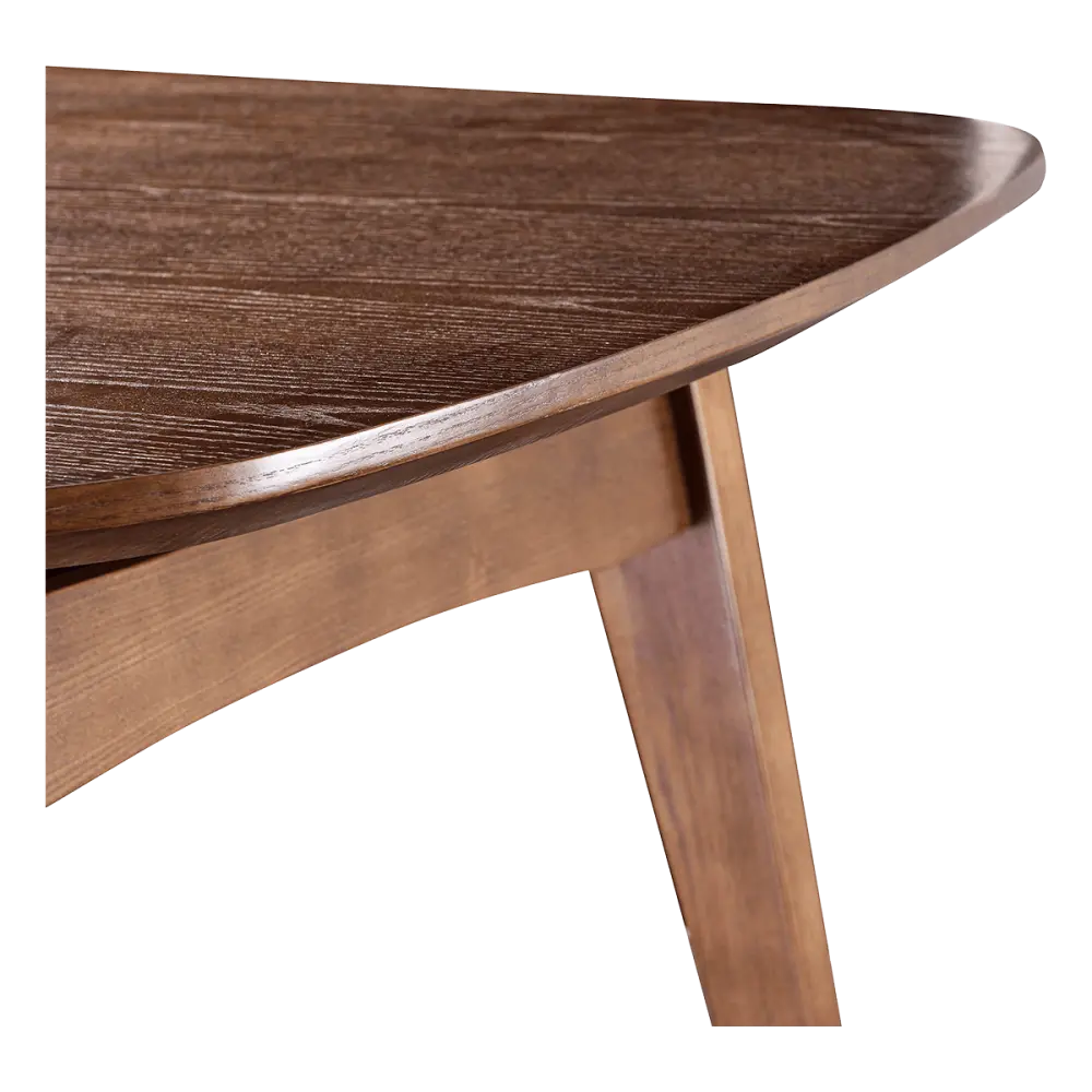 Eettafel Japandi Deens Ovaal Walnoot