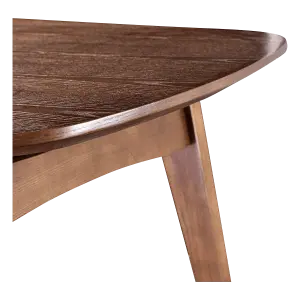Eettafel Japandi Deens Ovaal Walnoot