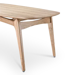 Eettafel Japandi Deens Ovaal Eiken