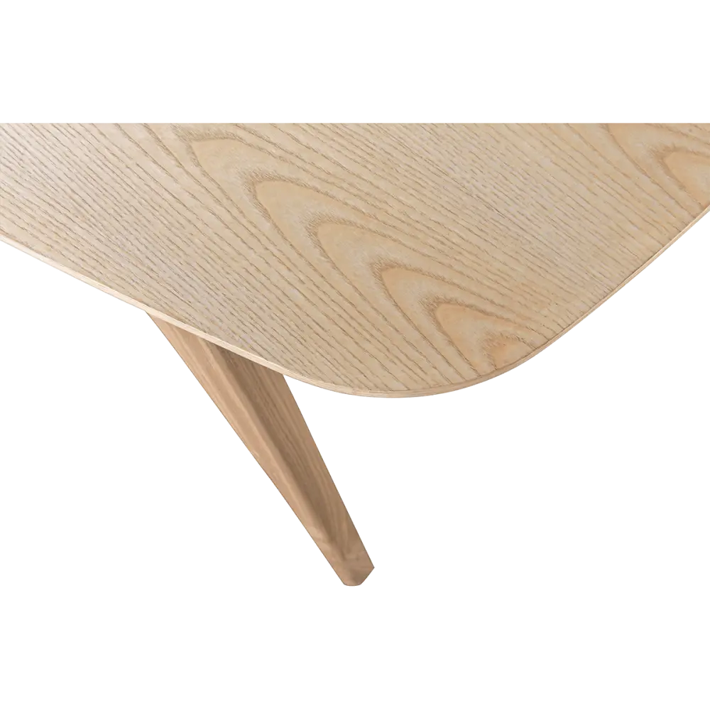 Eettafel Japandi Deens Ovaal Eiken