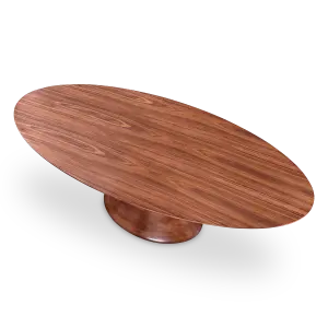 Ovale Tulip Eettafel | Walnoot
