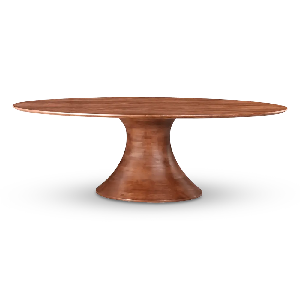 Ovale Tulip Eettafel | Walnoot