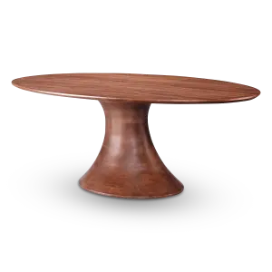 Ovale Tulip Eettafel | Walnoot