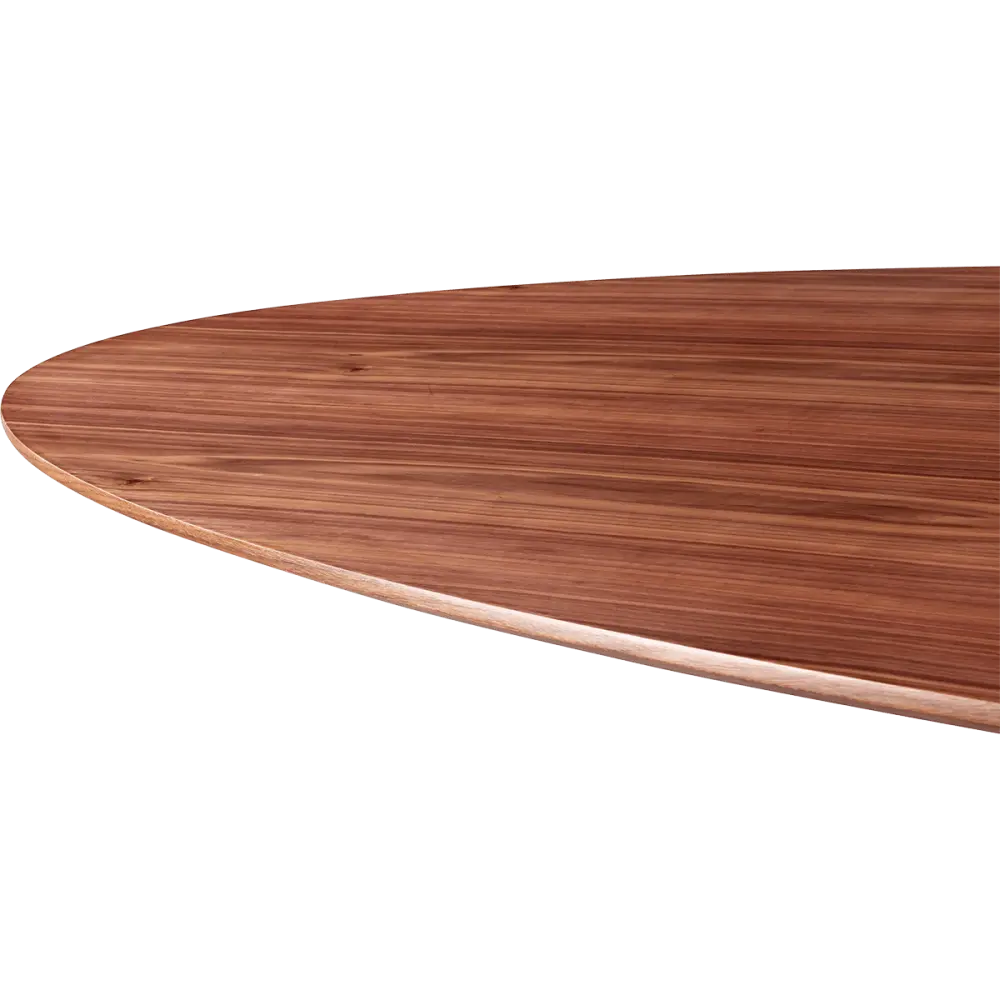 Ovale Tulip Eettafel | Walnoot