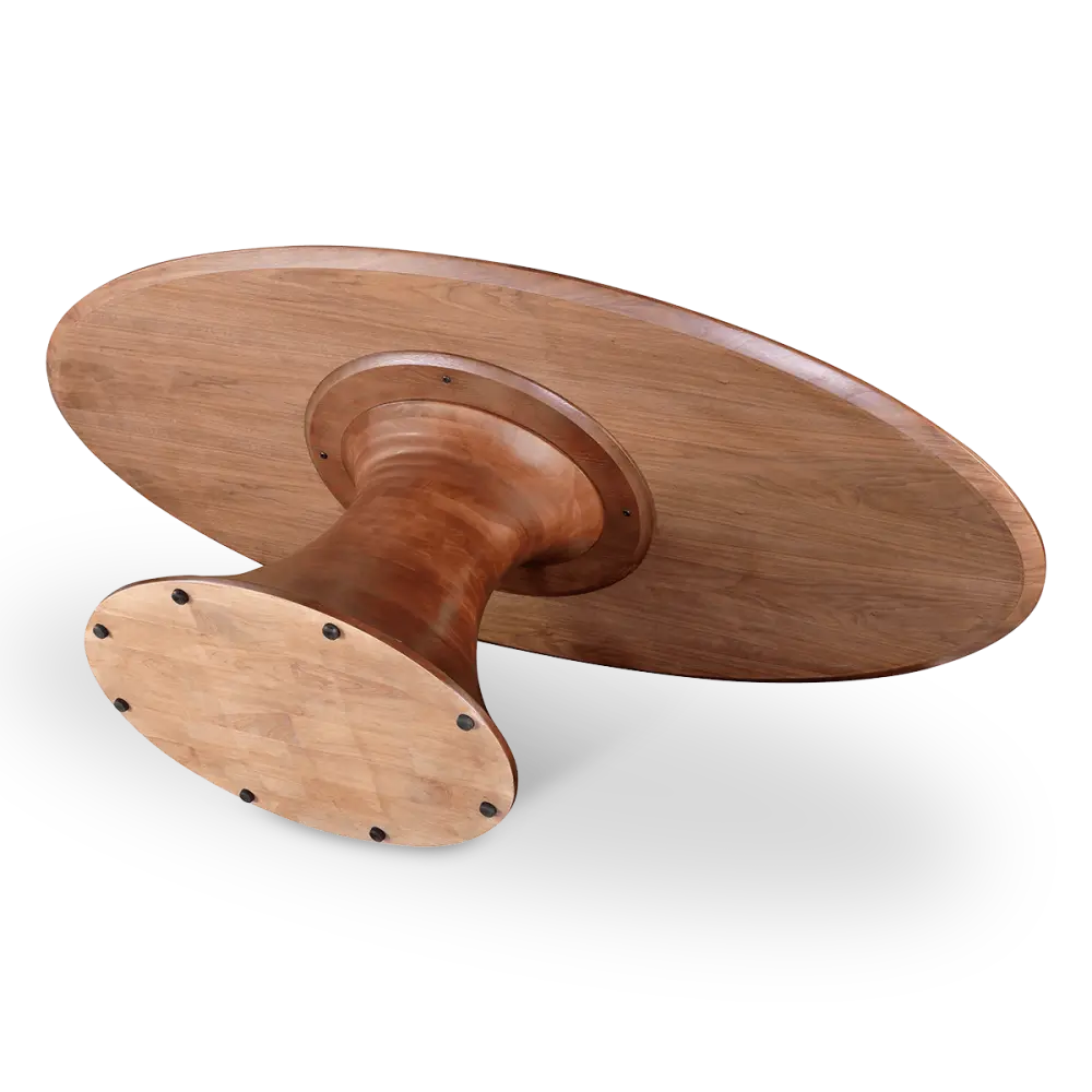Ovale Tulip Eettafel | Walnoot