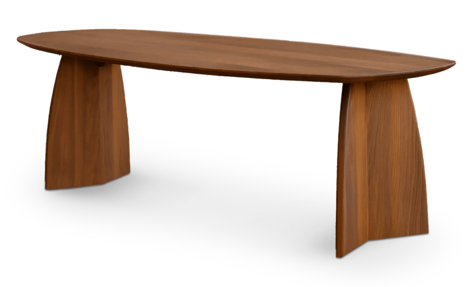 Cavel Nordic Curve Eettafel | Massief Amerikaans Walnoot | Deens Ovaal