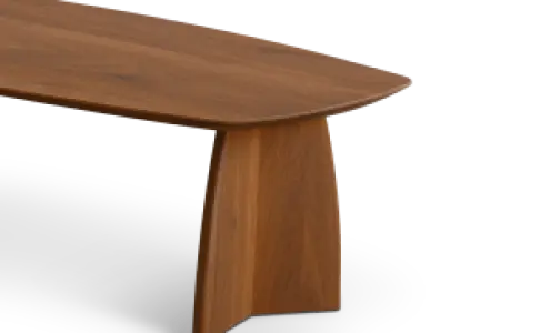 Cavel Nordic Curve Eettafel | Massief Amerikaans Walnoot | Deens Ovaal