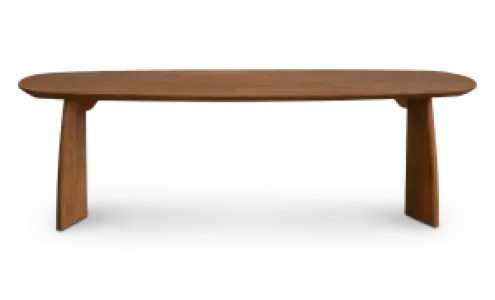 Cavel Nordic Curve Eettafel | Massief Amerikaans Walnoot | Deens Ovaal