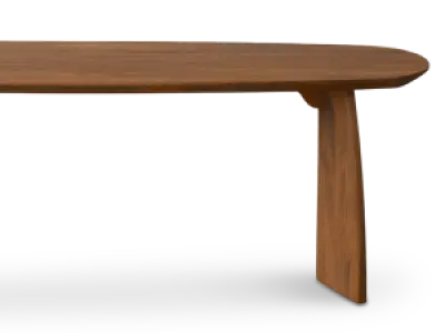 Cavel Nordic Curve Eettafel | Massief Amerikaans Walnoot | Deens Ovaal