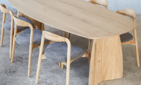 Cavel Nordic Curve Eettafel | Massief Eiken | Deens Ovaal