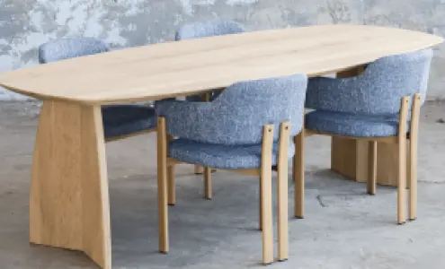 Cavel Nordic Curve Eettafel | Massief Eiken | Deens Ovaal