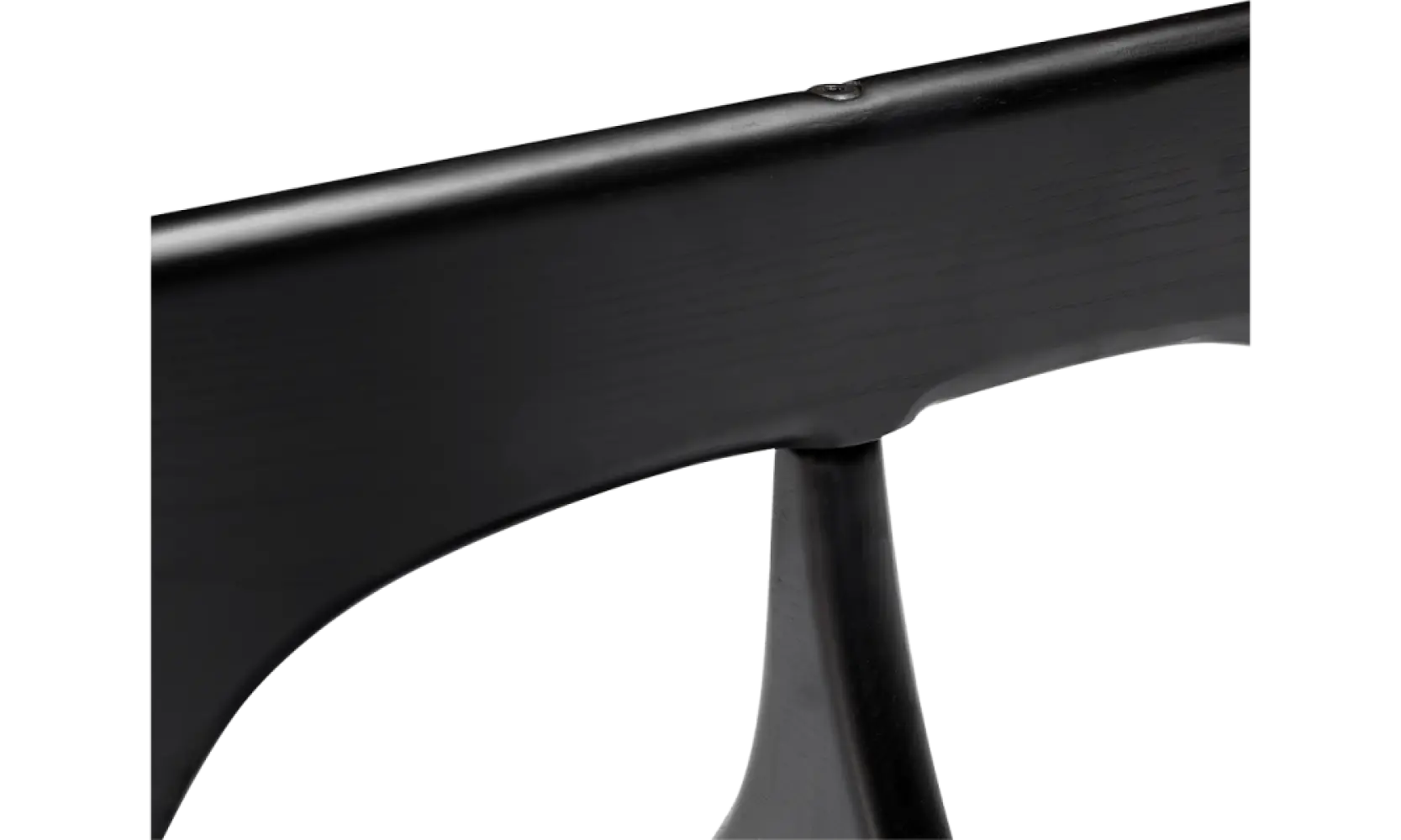 Japandi Salontafel Sabi | Glazen Blad | Zwart Onderstel