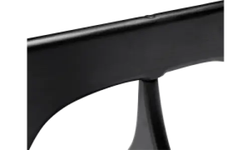 Japandi Salontafel Sabi | Glazen Blad | Zwart Onderstel