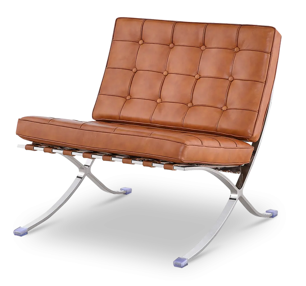 Paviljoen Chair Luxe Volleer Cognac/Bruin
