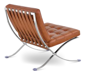 Paviljoen Chair Luxe Volleer Cognac/Bruin
