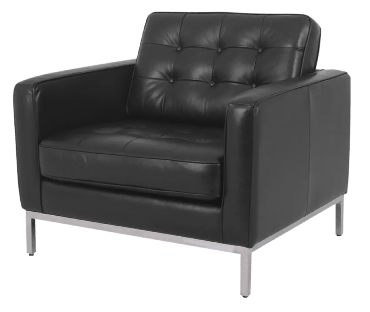 Italo Chair Zwart Leer