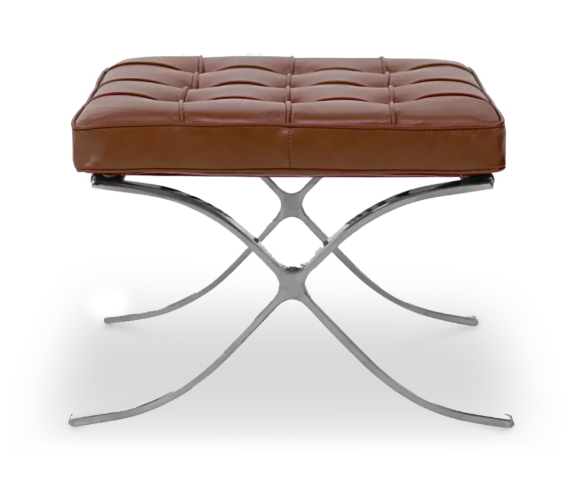 Paviljoen Ottoman Luxe Cognac / Bruin Volleer