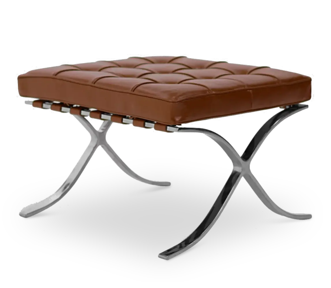 Paviljoen Ottoman Luxe Cognac / Bruin Volleer