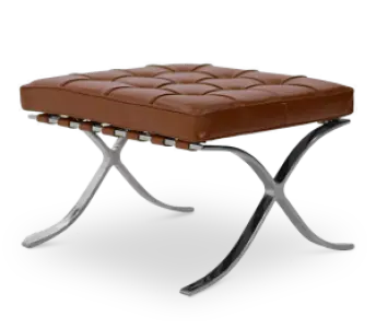 Paviljoen Ottoman Luxe Cognac / Bruin Volleer