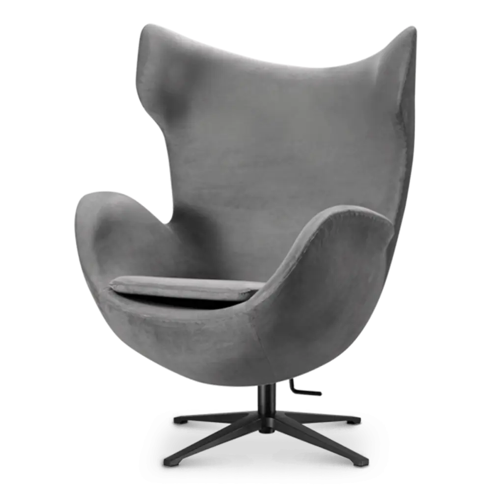 Flag Chair Zilver Grijs Velvet