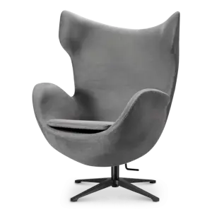 Flag Chair Zilver Grijs Velvet