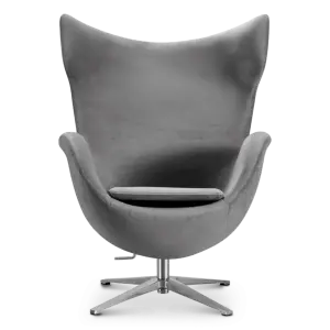Flag Chair Zilver Grijs Velvet