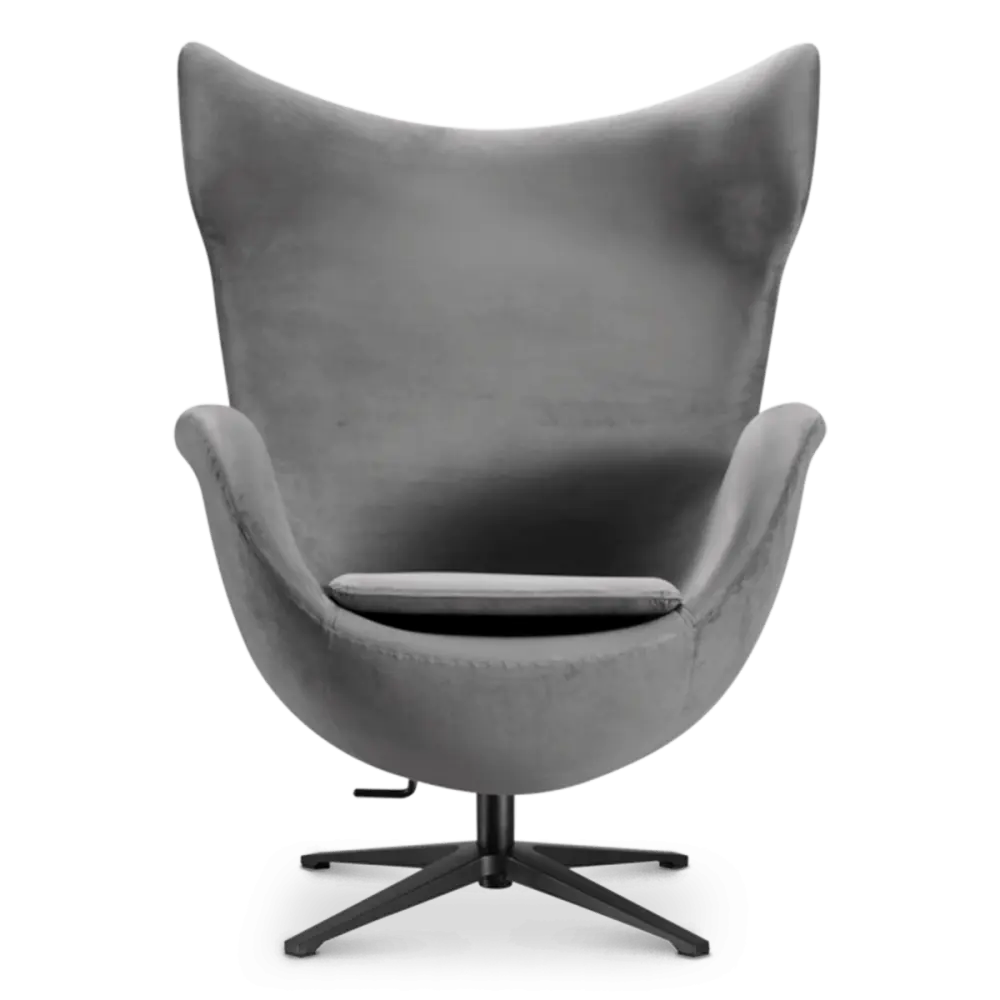 Flag Chair Zilver Grijs Velvet