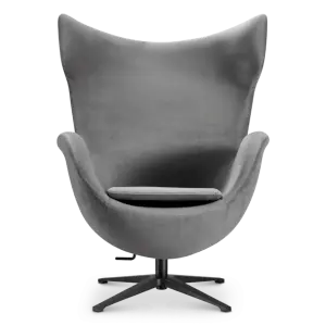 Flag Chair Zilver Grijs Velvet