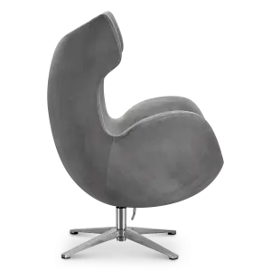 Flag Chair Zilver Grijs Velvet