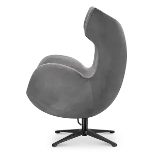 Flag Chair Zilver Grijs Velvet