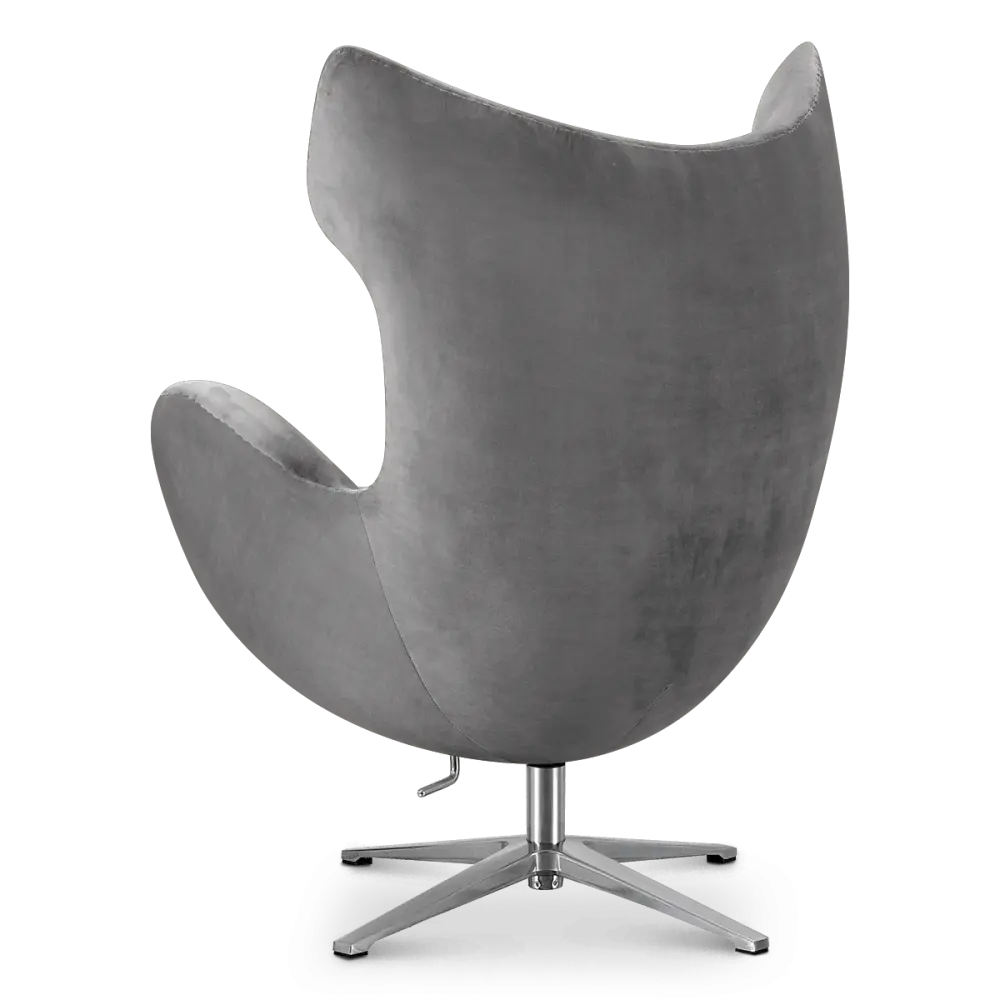 Flag Chair Zilver Grijs Velvet