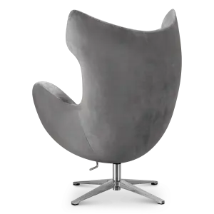 Flag Chair Zilver Grijs Velvet